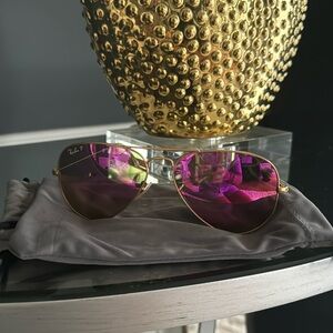 Authentic rayban in purple